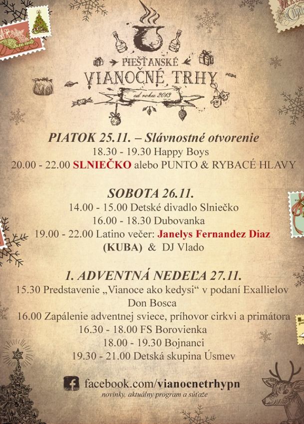 V Piešťanoch pripravujú Vianočné trhy, otvorí ich obľúbené Slniečko