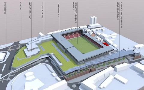 Podrobne o novom futbalovom štadióne: Tribúny budú dvojúrovňové