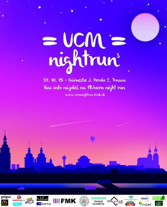 Tretí ročník behu nočnou Trnavou UCM Night Run sa blíži, spustili online registráciu