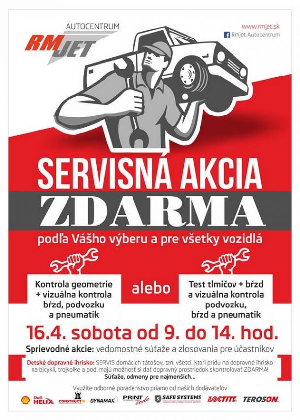 RM JET pripravuje akciu: Vodiči si môžu dať skontrolovať auto zdarma