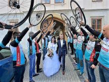 Cyklistická svadba: Dvorščíkovci odštartovali na spoločnú etapu životom