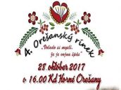 V Horných Orešanoch bude v sobotu rínek s ľudovou muzikou
