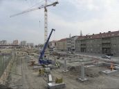 Na futbalovom štadióne postavili prvé piliere novej južnej tribúny