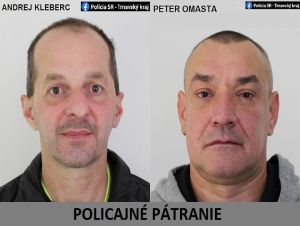 Kriminalisti hľadajú dvoch mužov, jeden má ísť do väzenia, druhý vysvetľovať
