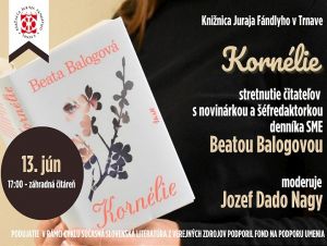 Do knižnice príde na besedu známa slovenská novinárka