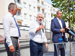 Kandidatúru Čambala na župana prišli do Trnavy podporiť aj Fico a Danko