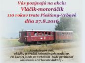 Na trati Piešťany – Vrbové vypravia v sobotu historický vlak