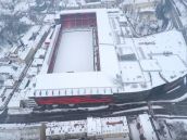 VIDEO: Vychutnajte si pohľad z nebies na zasneženú City Arenu