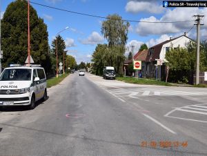 Na križovatke Bratislavskej a Gorkého sa opitý cyklista zrazil s dodávkou