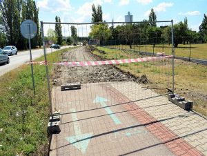 Na Piešťanskej ulici začali stavať cyklochodník, vybudujú ho z eurofondov