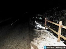Pri Dlhej havarovala žena, nafúkala takmer 2,7 promile