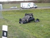 Na rýchlostnej ceste pri Vlčkovciach sa stala dopravná nehoda