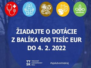Župa poskytne dotácie obciam a organizáciám, rozdelí až 600-tisíc eur