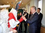 Na prezidenta Kisku si v Hlohovci počkali Mikuláš a čert