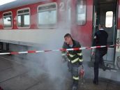 Hasiči zasahovali na železničnej stanici: Vlak mal poruchu brzdového systému