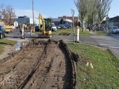 Na Rybníkovej ulici začali stavať cyklochodník, má byť hotový v rekordnom čase