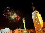 FOTO: V Trnave odpálili prvý silvestrovský ohňostroj