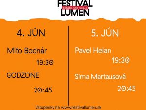 Festival Lumen sa začne už tento piatok, zaspieva aj Sima Martausová
