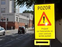 Uzávierka cesty pri trnavskom amfiteátri trvala rekordne krátko