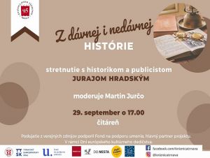 Do knižnice príde na besedu historik, spisovateľ a výtvarník Juraj Hradský
