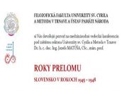 Na UCM pripravujú konferenciu venovanú prelomovým rokom 1945 - 1948