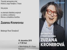 Do trnavskej knižnice príde optimistka z presvedčenia Zuzana Kronerová