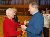 Futbalový vicemajster sveta z Čile 1962 Jozef Štibrányi oslavuje 75. narodeniny