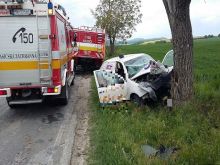 Vážna nehoda pri Vrbovom, zasahovať museli aj leteckí záchranári