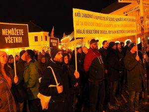 V Trnave sa vo štvrtok opäť protestovalo, ľudí už prišlo menej
