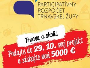 Projekty do participatívneho rozpočtu kraja možno prihlásiť do piatka