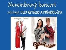 V Seredi budú v novembri koncertovať Duo Rytmus a PiňaKoláda