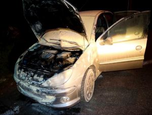 Na čerpacej stanici pri Zelenči horelo osobné auto