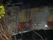 V železničnom depe pri Kamennom mlyne horela budova