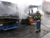 Z nedbanlivosti pri rozoberaní autobusov vznikol požiar