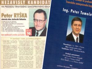Pred dvadsiatimi rokmi sa konali prvé voľby do VÚC, vyhral Tomeček