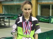 Majcichovská stolnotenisová nádej Zuzana Sisková majsterkou Slovenska