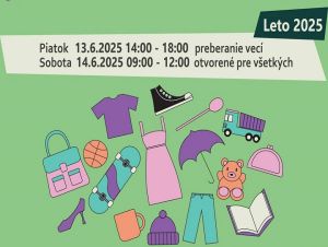 Vezmite si, čo potrebujete, pozývajú organizátori Letnej zóny bez peňazí