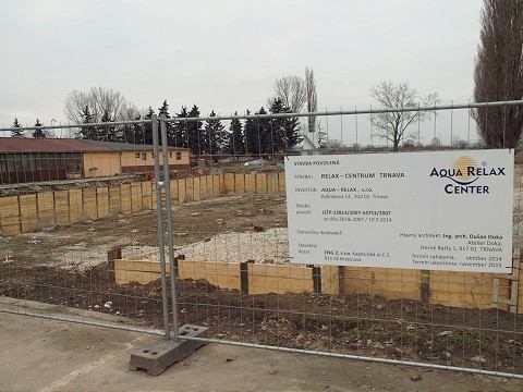 Akvapark v Trnave už stavajú, zatiaľ bez vonkajšej časti