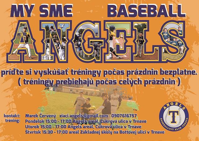 Bejzbalisti Angels Trnava pozývajú na bezplatné tréningy