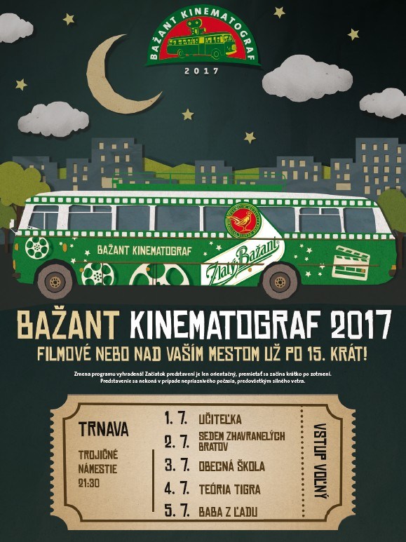 Na Trojičnom námestí budú premietať filmy, do Trnavy príde Bažant Kinematograf