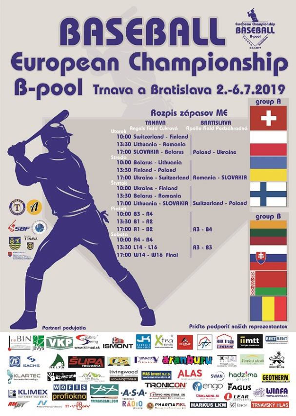Slovenskí bejzbalisti budú v Trnave bojovať o miestenku na európskom šampionáte