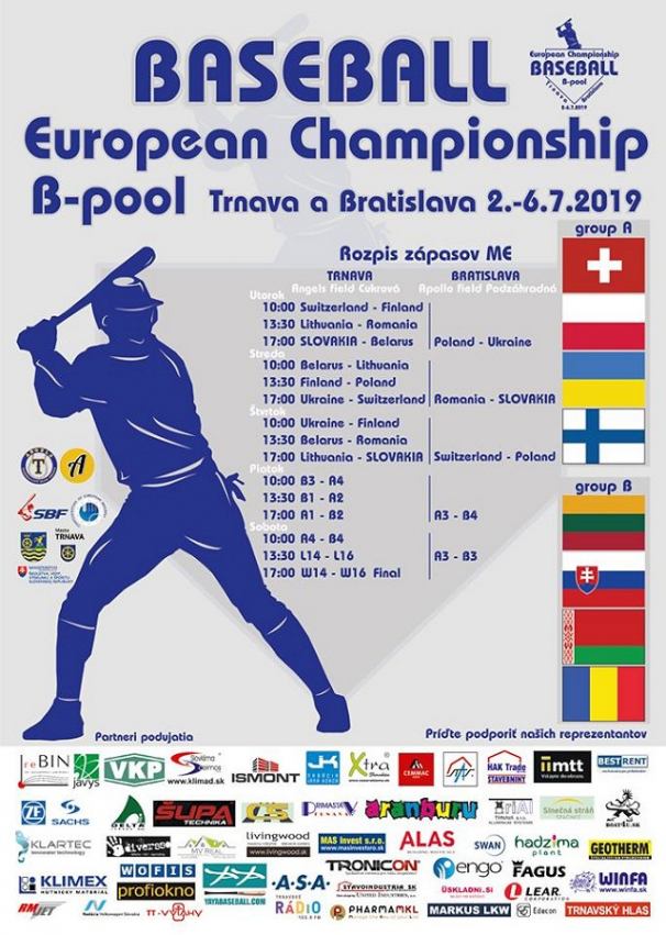 V Trnave sa začína bejzbalový šampionát, Slováci privítajú v utorok Bielorusko
