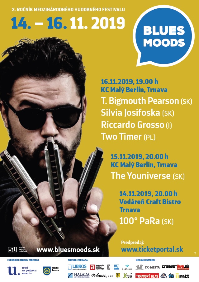 Desiaty ročník Festivalu Blues Moods oslávia v Trnave troma dňami koncertov