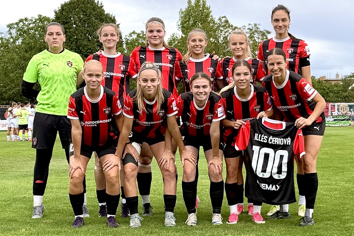 Futbalistky Spartaka sa tešili šesť minút, Čeriovej pripomenie dres stovku