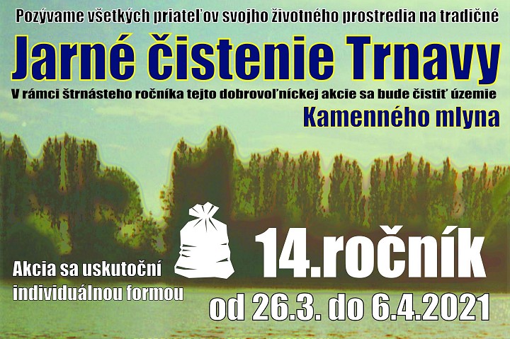 Jarné čistenie Kamenáča bude v tomto roku vyzerať úplne inak