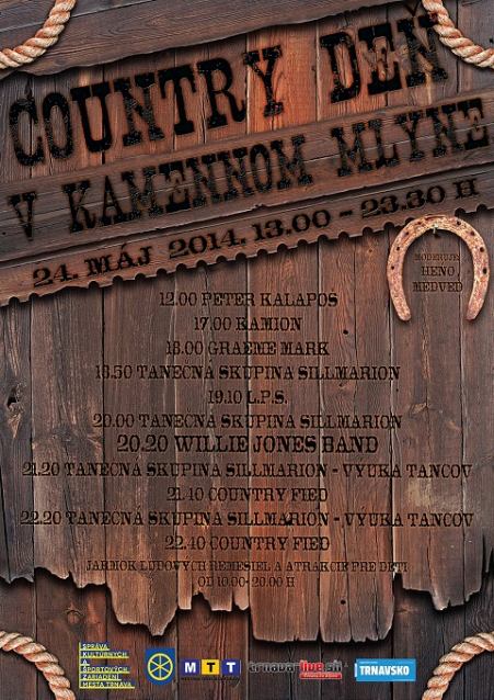 Kamenným mlynom bude v sobotu znieť country, príde aj Willie Jones