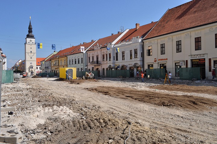 Obnova pešej zóny  v Trnave sa začala pred desiatimi rokmi