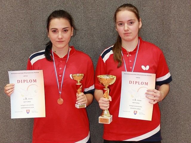 Stolné tenistky Majcichova Gašparíková a Dzurová brali medaily