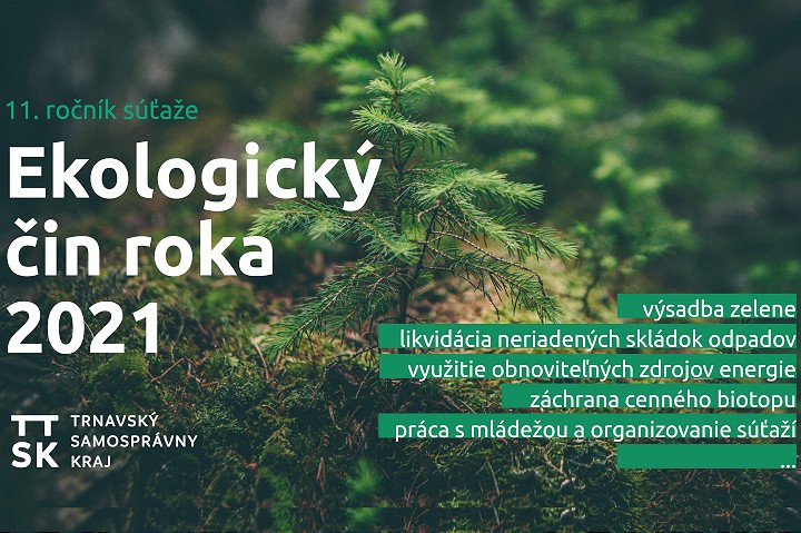 Vyhlásili súťaž Ekologický čin roka, tipy prijímajú do konca februára
