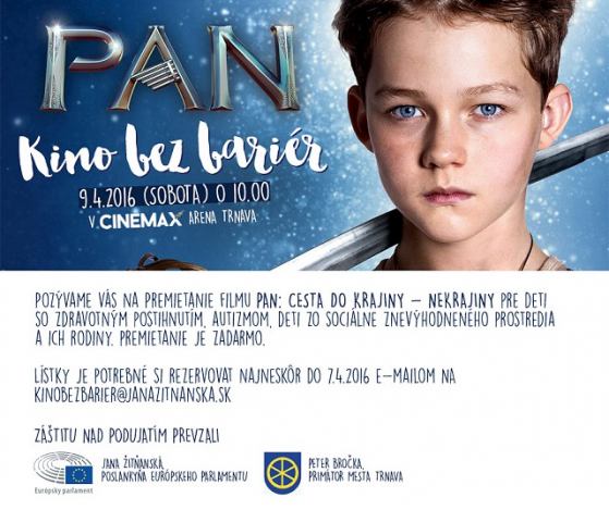 Kino v City Arene pripravilo premietanie pre deti s autizmom a zdravotným postihnutím
